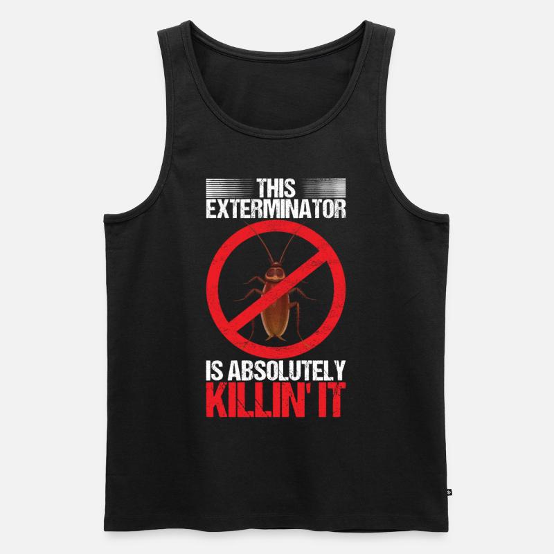 Schädlingsbekämpfung Kammerjäger - Männer Premium Bio Tank Top - Schwarz