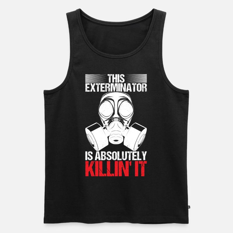 Schädlingsbekämpfung Kammerjäger - Männer Premium Bio Tank Top - Schwarz