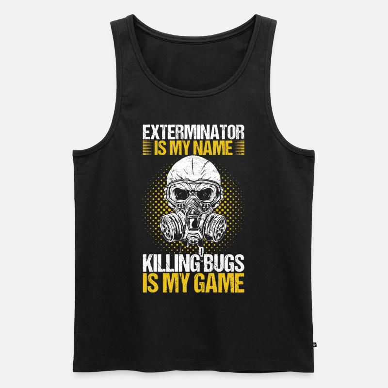 Schädlingsbekämpfung Kammerjäger - Männer Premium Bio Tank Top - Schwarz