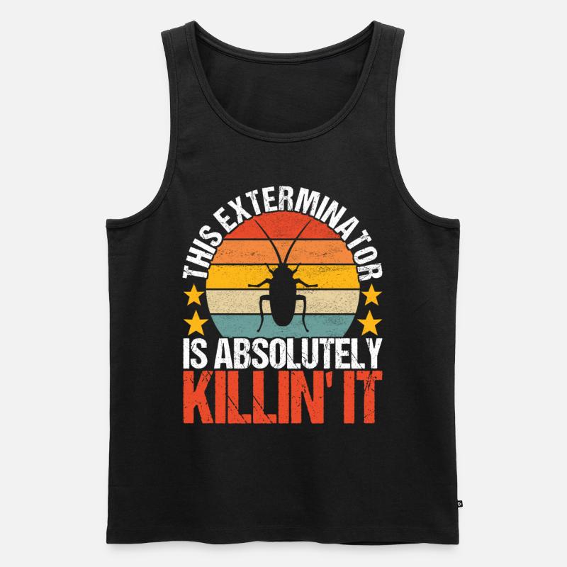 Pest Control Exterminator - Men's Premium Organic Tank Top - black