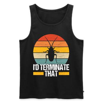 Schädlingsbekämpfung Kammerjäger - Männer Premium Bio Tank Top - Anthrazit - Vorne - Alexander (188cm)