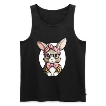 Mommy Bunny Cute Bunny Mom Cute Easter Bunny - Men's Premium Organic Tank Top - black - Front - AI Model Male 178 light (178cm)