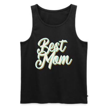 Meilleure maman fière maman conception de la fête des mères - Débardeur bio Premium Homme - noir - Devant - Michal (187cm)