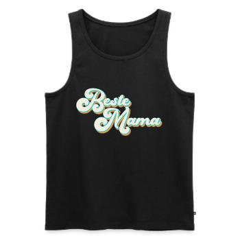 Best Mom Proud Mom Funny Mom Design - Men's Premium Organic Tank Top - black - Front - AI Model Male 178 light (178cm)