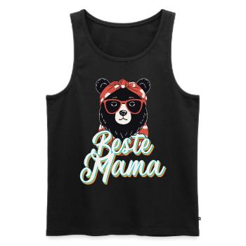 Best Mom Mother's Day Great Funny Mom Design - Men's Premium Organic Tank Top - black - Front - Michal (187cm)