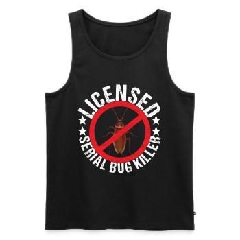 Pest Control Exterminators - Men's Premium Organic Tank Top - black - Front - Michal (187cm)