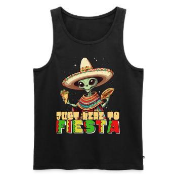 Drôle Fiesta Alien Style de vacances mexicaines - Débardeur bio Premium Homme - noir - Devant - Michal (187cm)