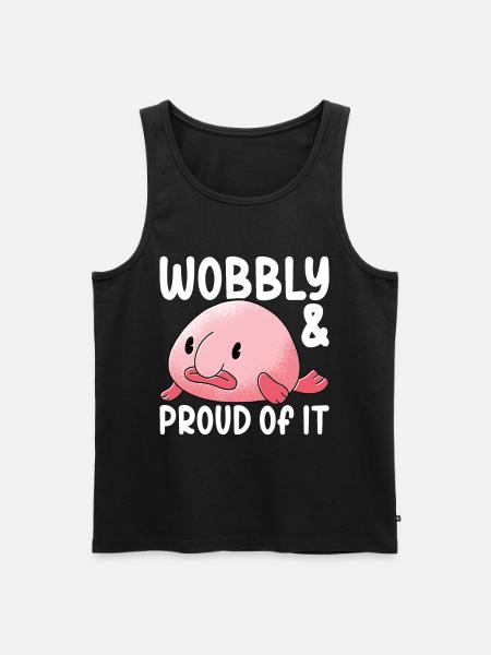Cute Blob Fish Ugly Fish - Men's Premium Organic Tank Top - black