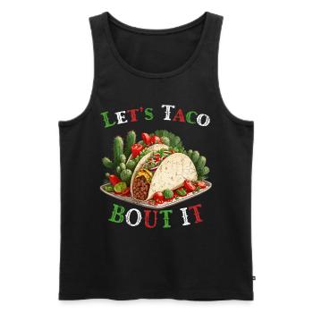 Drôle de tacos Dicton Cinco De Mayo Mexicain - Débardeur bio Premium Homme - noir - Devant - Michal (187cm)