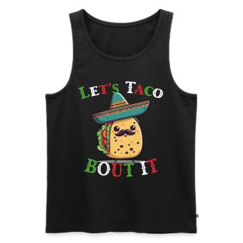 Drôle de tacos Dicton Cinco De Mayo Mexicain - Débardeur bio Premium Homme - noir - Devant - Michal (187cm)