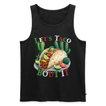 Drôle de tacos Dicton Cinco De Mayo Mexicain - Débardeur bio Premium Homme - noir - Devant - Michal (187cm)
