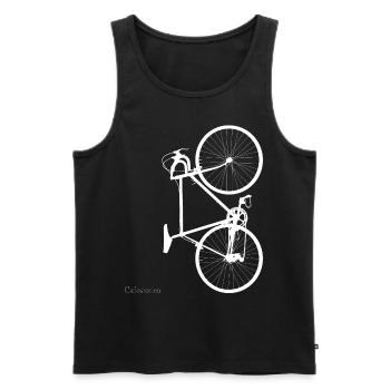 Ciclostorica - Historic road bike in Italy - Men's Premium Organic Tank Top - black - Front - Michal (187cm)
