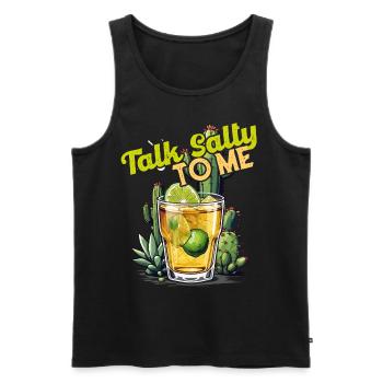 Drôle de dicton de tequila Cinco De Mayo Design - Débardeur bio Premium Homme - noir - Devant - Michal (187cm)