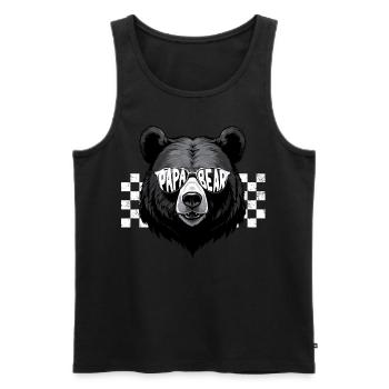 Bears Father Funny Father Perfect Style - Men's Premium Organic Tank Top - black - Front - Michal (187cm)