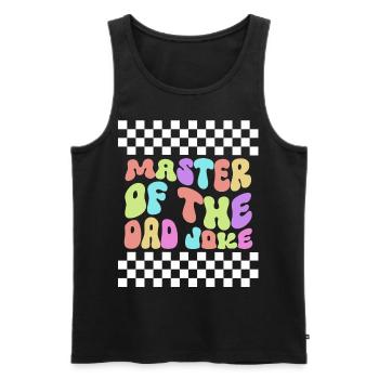 Funny Dad Perfect Style Dad Birthday - Men's Premium Organic Tank Top - black - Front - Michal (187cm)