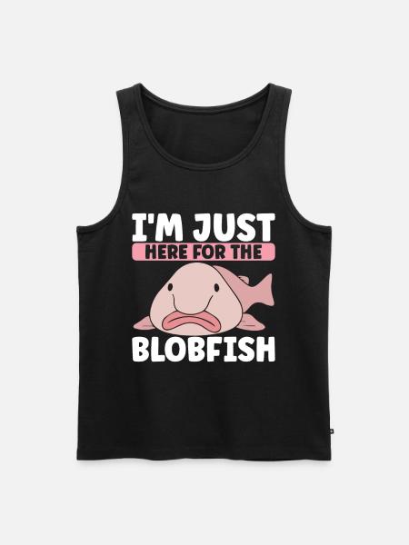 Cute Blob Fish Ugly Fish - Men's Premium Organic Tank Top - black
