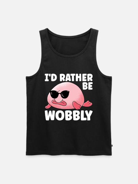 Cute Blob Fish Ugly Fish - Men's Premium Organic Tank Top - black