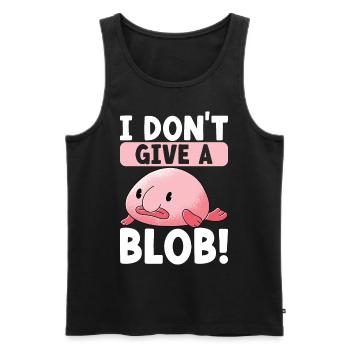 Poisson blob mignon poisson laid - Débardeur bio Premium Homme - noir - Devant - Michal (187cm)
