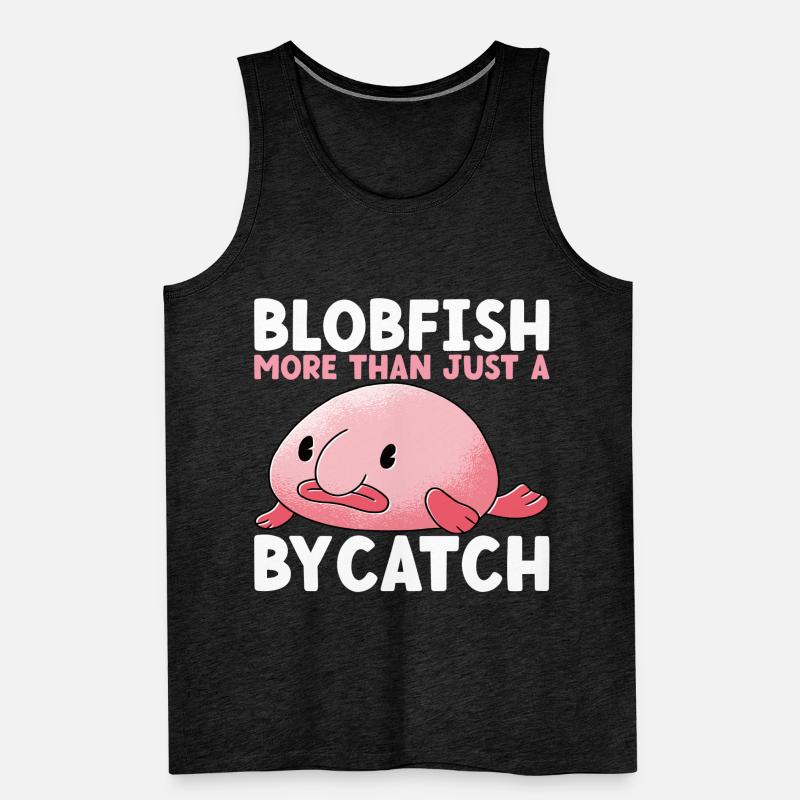Cute Blob Fish Ugly Fish Men's Premium Organic Tank Top