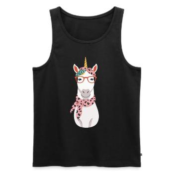 Unicorn Mom Funny Mom Mother's Day - Men's Premium Organic Tank Top - black - Front - AI Model Male 178 light (178cm)