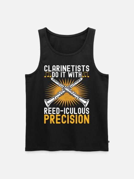 Clarinet Wind Instrument Clarinet player - Men's Premium Organic Tank Top - black