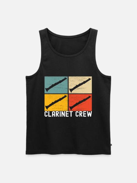 Clarinet Wind Instrument Clarinet player - Men's Premium Organic Tank Top - black
