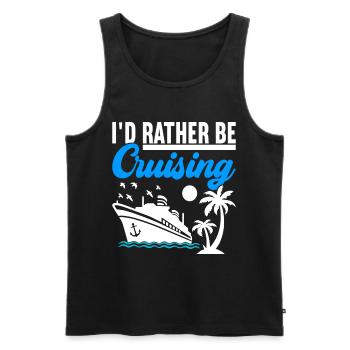 Croisière Vacances Bateau de croisière - Débardeur bio Premium Homme - noir - Devant - Michal (187cm)
