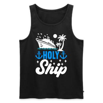 Croisière Vacances Bateau de croisière - Débardeur bio Premium Homme - noir - Devant - Michal (187cm)