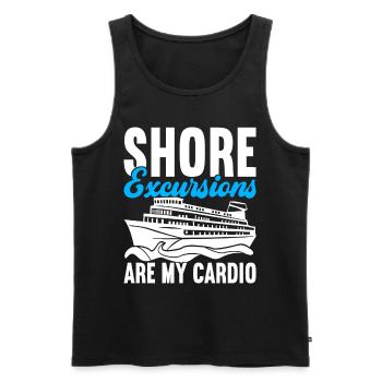Croisière Vacances Bateau de croisière - Débardeur bio Premium Homme - noir - Devant - Michal (187cm)