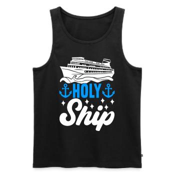 Croisière Vacances Bateau de croisière - Débardeur bio Premium Homme - noir - Devant - Michal (187cm)