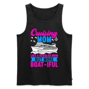 Croisière Vacances Bateau de croisière - Débardeur bio Premium Homme - noir - Devant - Michal (187cm)