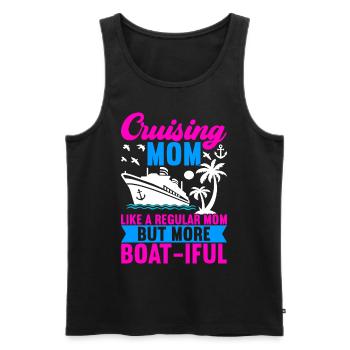 Croisière Vacances Bateau de croisière - Débardeur bio Premium Homme - noir - Devant - Michal (187cm)
