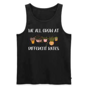 Gardening Growth Inspiration Tee - Männer Premium Bio Tank Top - Schwarz - Vorne - AI Model Male 178 light (178cm)