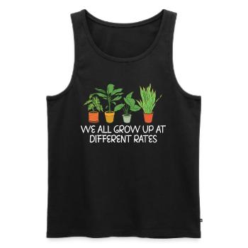 Gardening Growth Inspiration Tee - Männer Premium Bio Tank Top - Schwarz - Vorne - AI Model Male 178 light (178cm)