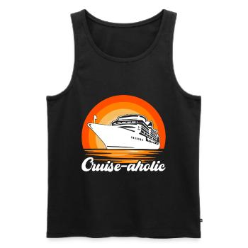 Croisière Vacances Bateau de croisière - Débardeur bio Premium Homme - noir - Devant - Michal (187cm)