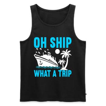 Croisière Vacances Bateau de croisière - Débardeur bio Premium Homme - noir - Devant - Michal (187cm)