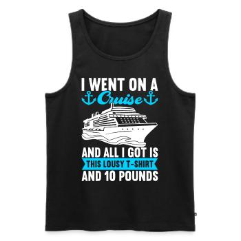 Croisière Vacances Bateau de croisière - Débardeur bio Premium Homme - noir - Devant - Michal (187cm)