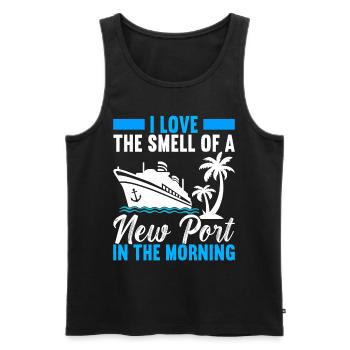 Croisière Vacances Bateau de croisière - Débardeur bio Premium Homme - noir - Devant - Michal (187cm)