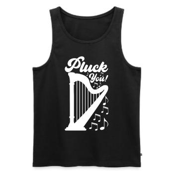 Harfe Design Für Harfenspieler - Männer Premium Bio Tank Top - Schwarz - Vorne - Michal (187cm)