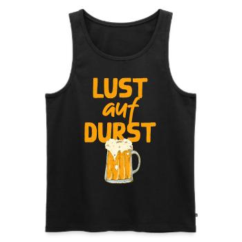 Lust Auf Durst Bierliebhaber Lustiges Bier Design - Männer Premium Bio Tank Top - Schwarz - Vorne - Michal (187cm)