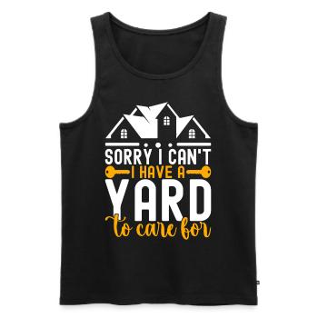 Hausbesitzer Einweihungsparty - Männer Premium Bio Tank Top - Schwarz - Vorne - Michal (187cm)