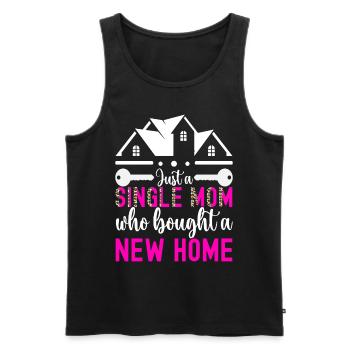 Hausbesitzer Einweihungsparty - Männer Premium Bio Tank Top - Schwarz - Vorne - Michal (187cm)
