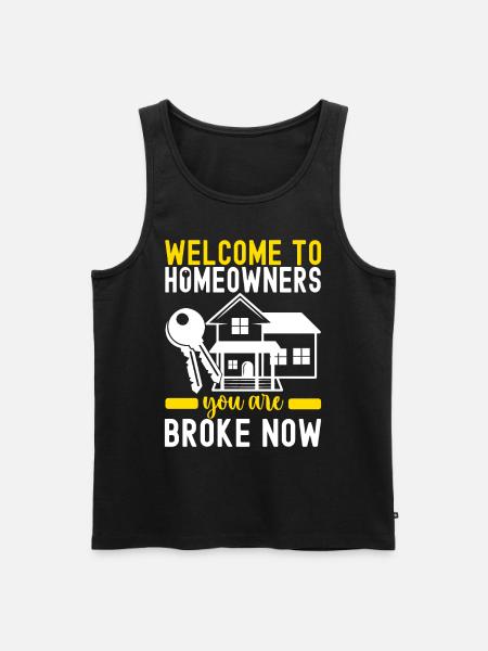 Homeowners Housewarming Party - Men's Premium Organic Tank Top - black