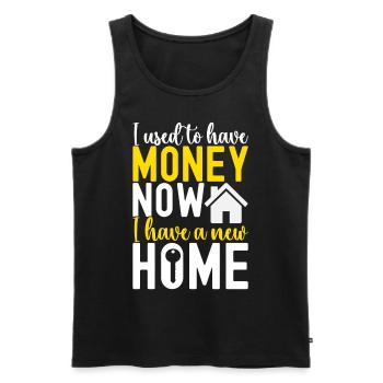 Hausbesitzer Einweihungsparty - Männer Premium Bio Tank Top - Schwarz - Vorne - Michal (187cm)