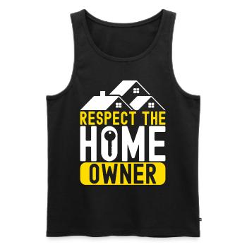Hausbesitzer Einweihungsparty - Männer Premium Bio Tank Top - Schwarz - Vorne - Michal (187cm)