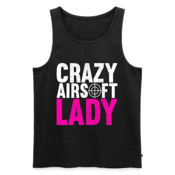 Airsoft Gun Airsoft Hobby - Men's Premium Organic Tank Top - black - Front - AI Model Male 178 light (178cm)