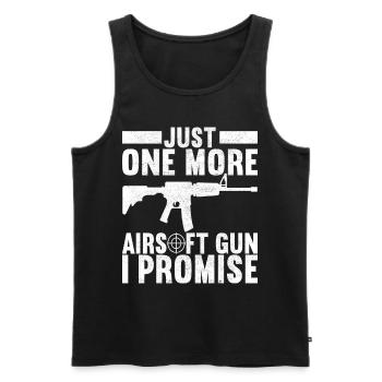 Airsoft Gun Airsoft Hobby - Men's Premium Organic Tank Top - black - Front - AI Model Male 178 light (178cm)