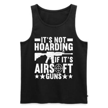 Airsoft Gun Airsoft Hobby - Men's Premium Organic Tank Top - black - Front - AI Model Male 178 light (178cm)