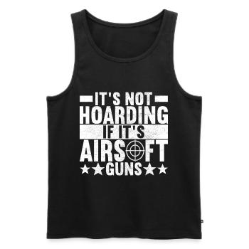 Airsoft Gun Airsoft Hobby - Men's Premium Organic Tank Top - black - Front - AI Model Male 178 light (178cm)