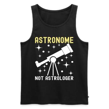 Atronome Astronomie - Männer Premium Bio Tank Top - Schwarz - Vorne - Michal (187cm)